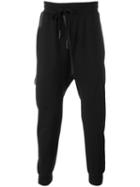 11 By Boris Bidjan Saberi Drawstring Track Pants, Men's, Size: Medium, Black, Cotton/spandex/elastane/polyimide