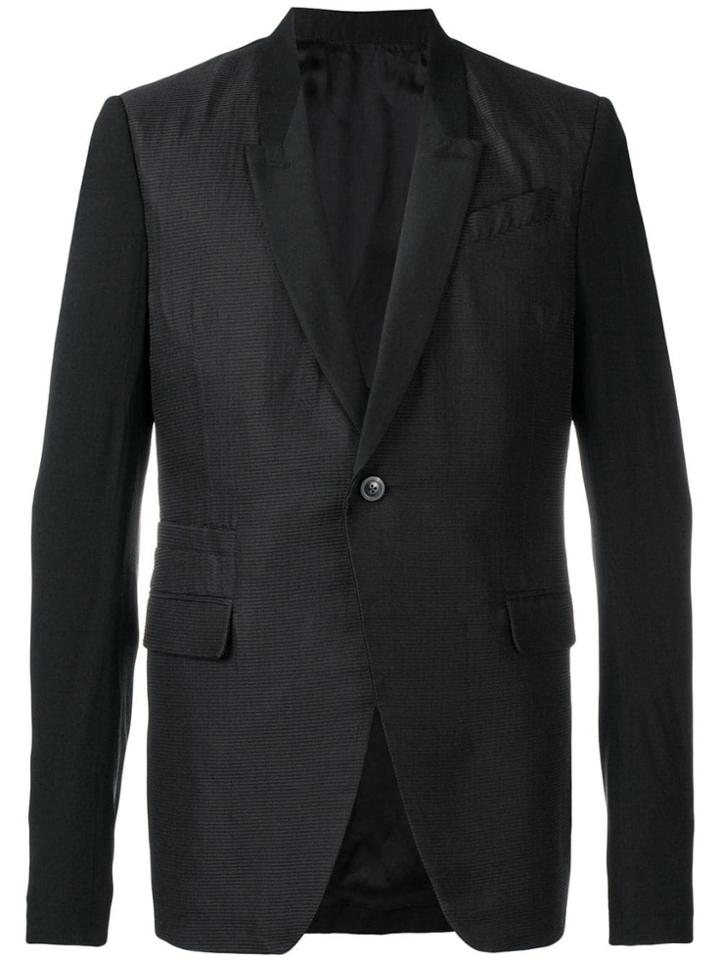 Rick Owens Soft Striped Blazer - Black