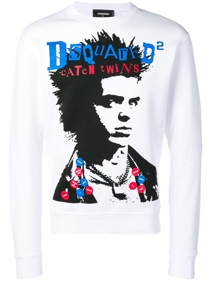 Dsquared2 Caten Twins Print Sweatshirt - White