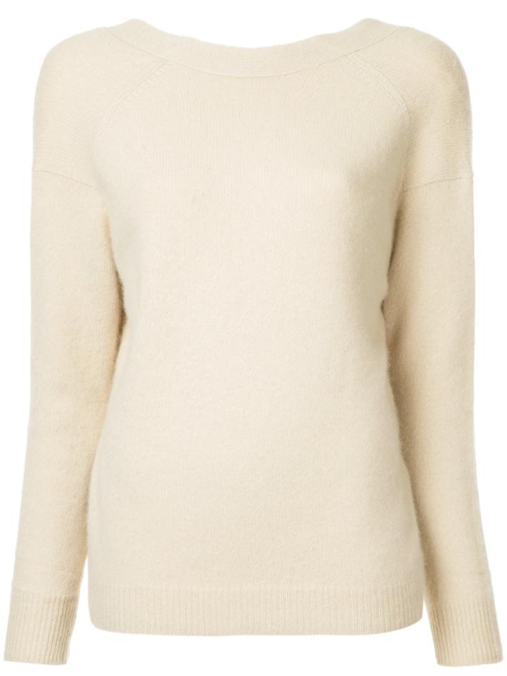 Des Prés Round Neck Sweater - Nude & Neutrals