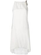 Fabiana Filippi Halterneck Flared Dress - White