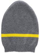 Fabiana Filippi Contrast Stripe Beanie - Grey