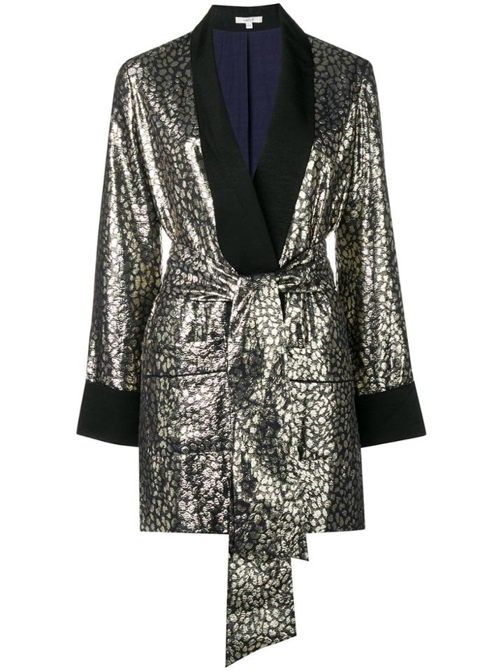 Layeur Tie-detail Blazer - Gold