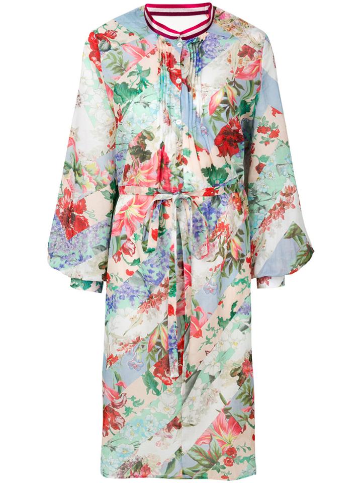 Circus Hotel Floral Printed Shirt Dress - Multicolour