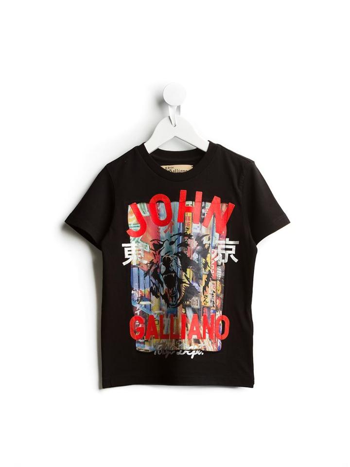 John Galliano Kids Wolf Print T-shirt
