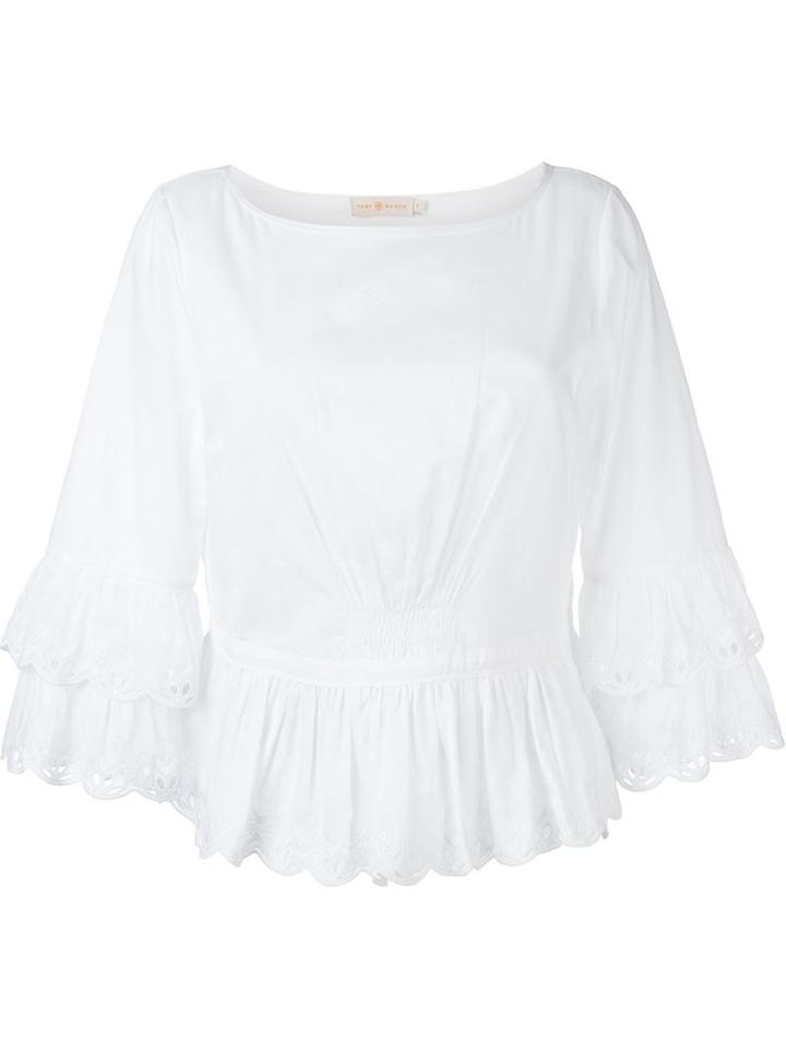 Tory Burch Scalloped Trim Blouse