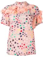 Rossella Jardini Ruffled Star Print T-shirt