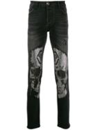 Philipp Plein Super Straight Skull Jeans - Black