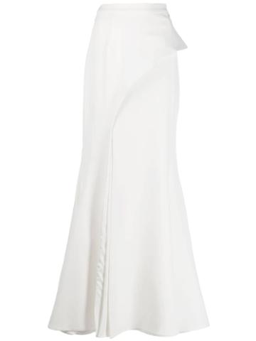 Avaro Figlio Flared Maxi Skirt - White