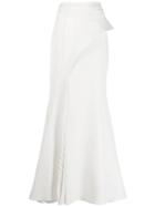 Avaro Figlio Flared Maxi Skirt - White