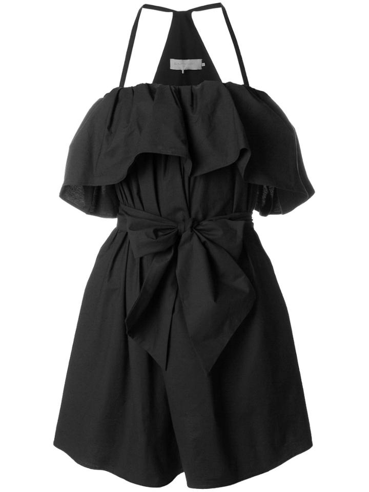 L'autre Chose Frill Detail Dress - Black