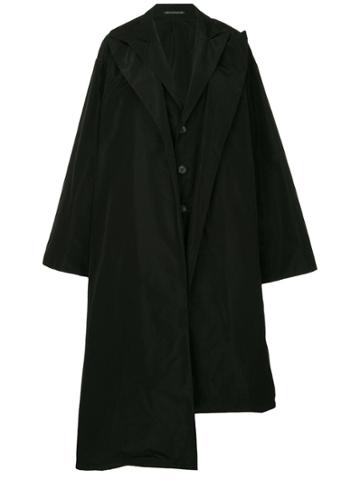 Yohji Yamamoto Oversized Deconstructed Coat - Black