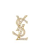 Yves Saint Laurent Vintage Logo Brooch
