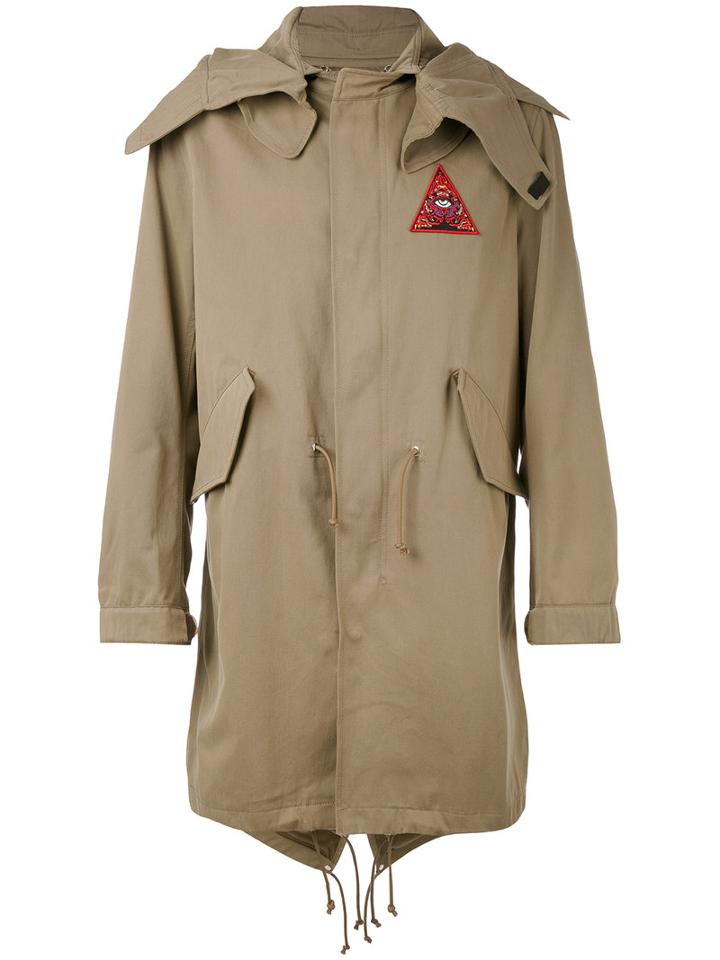 Givenchy - Illuminati Patch Parka Jacket - Men - Cotton/polyester/cupro - 54, Green, Cotton/polyester/cupro