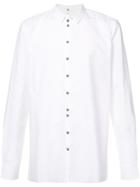 Label Under Construction Buttoned Slim-fit Shirt - White