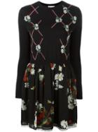 Red Valentino Floral Intarsia Mini Dress
