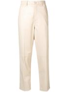 Reinaldo Lourenço Straight-leg Biker Trousers - Nude & Neutrals