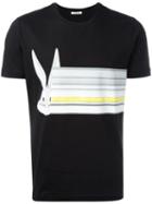 Iceberg Bugs Bunny Print T-shirt, Size: Small, Black, Cotton