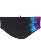Dsquared2 Beachwear Tie-dye Detail Swimtrunks, Men's, Size: 46, Black, Polyamide/spandex/elastane