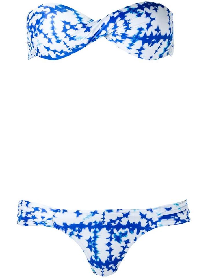 Sub Bandeau Bikini Set, Women's, Size: Medium, Blue, Spandex/elastane/polyamide