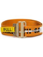 Heron Preston Orange Packing Tape Jacquard Belt