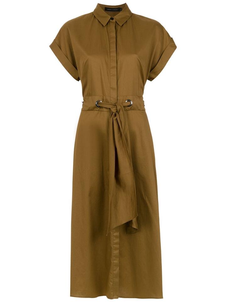 Andrea Marques Midi Shirt Dress - Green