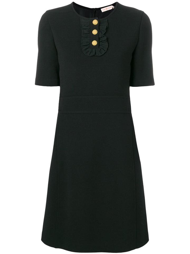 Tory Burch Ruffle Front Dress - Black