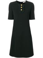 Tory Burch Ruffle Front Dress - Black