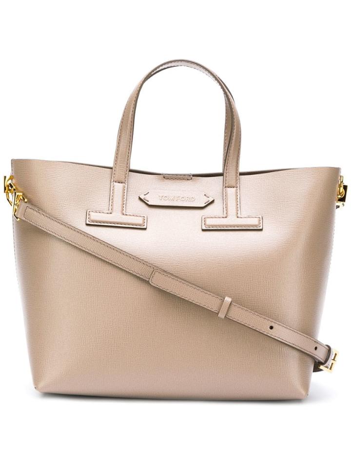 Tom Ford Inverted T Tote Bag - Nude & Neutrals