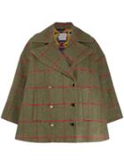 Stella Jean Check Oversized Jacket - Green
