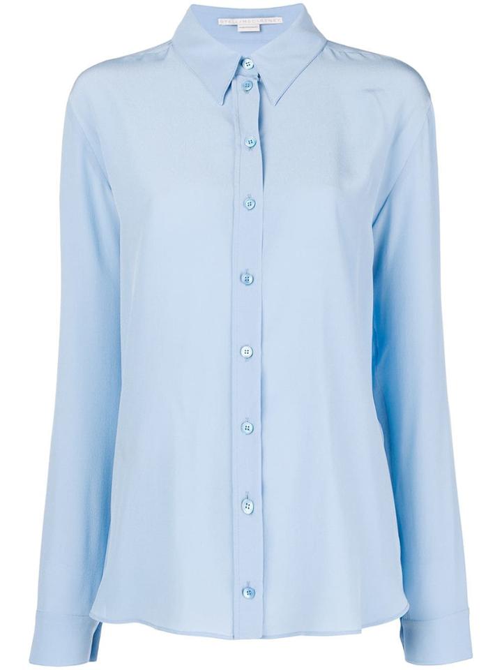 Stella Mccartney Pointed Collar Shirt - Blue
