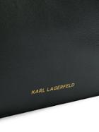 Karl Lagerfeld Signature Soft Shoulder Bag - Black