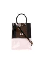 Nana-nana A4 Panelled Tote - Black