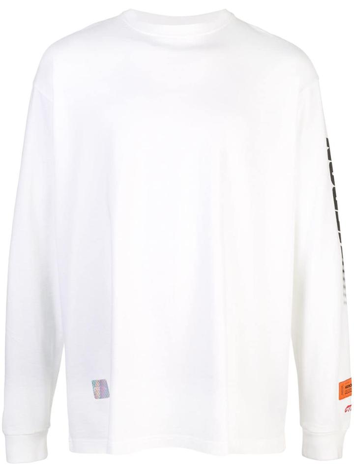 Heron Preston Logo Sleeve Sweatshirt - White