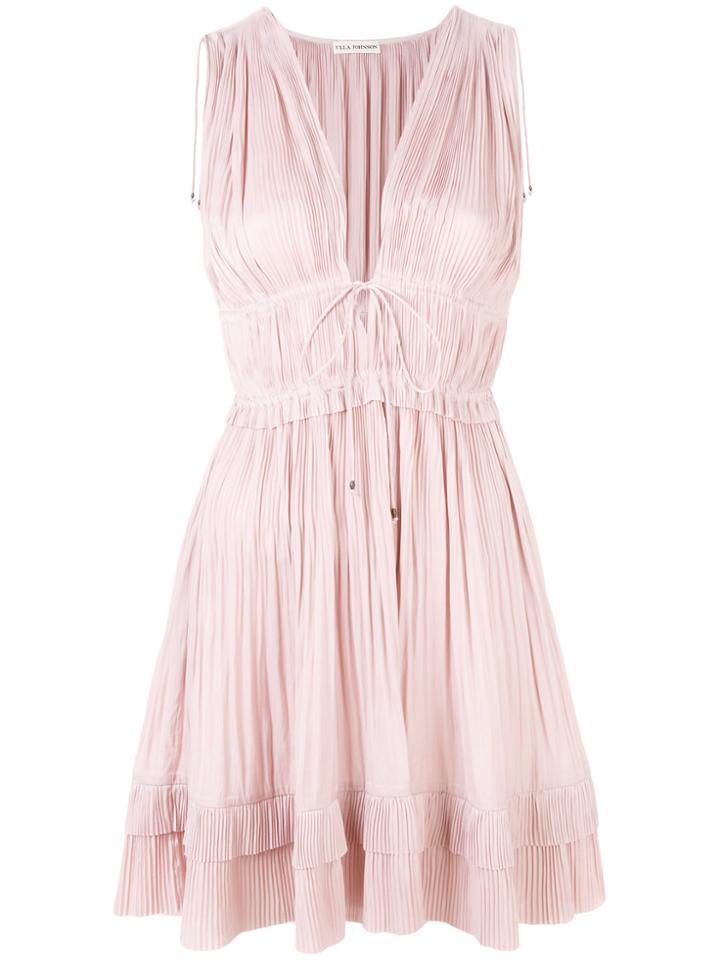 Ulla Johnson Bow Detail Dress - Pink & Purple