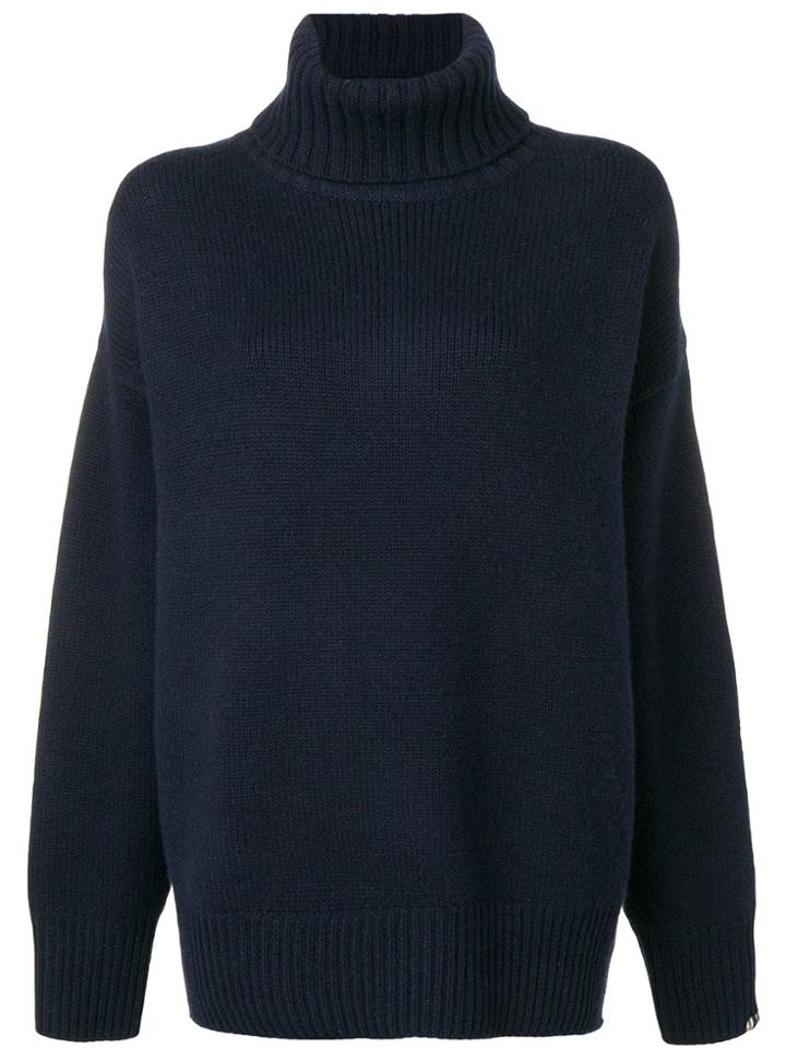 Extreme Cashmere Roll-neck Fitted Sweater - Blue