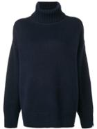 Extreme Cashmere Roll-neck Fitted Sweater - Blue