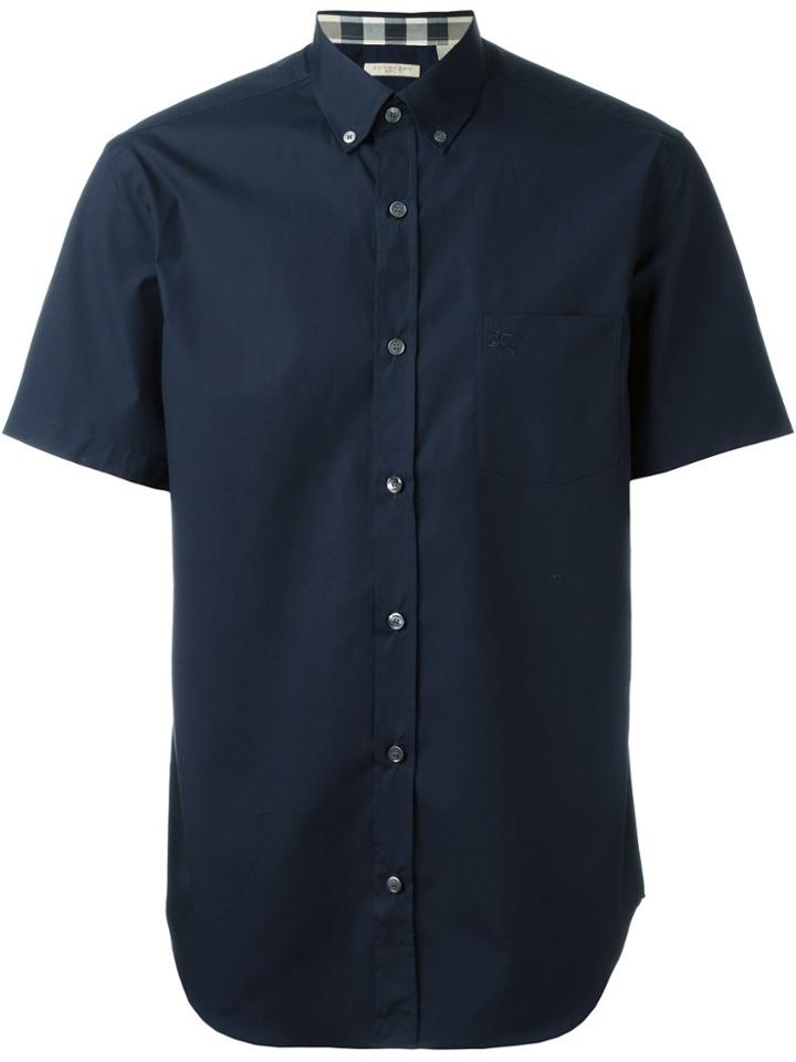 Burberry Button Down Shirt - Blue