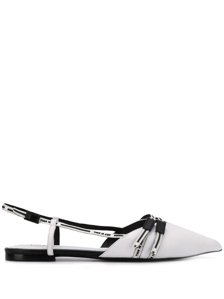 Ash Delight Ballerina Shoes - White