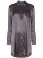 Le Kasha Loose Shirt Dress - Grey