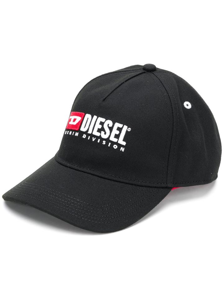 Diesel Logo Cap - Black