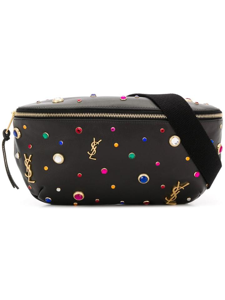 Saint Laurent Monogram Belt Bag - Black