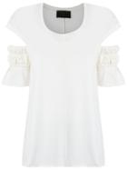 Andrea Bogosian Pleated Blouse - White