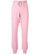 Barrie Knitted Track Pants - Pink