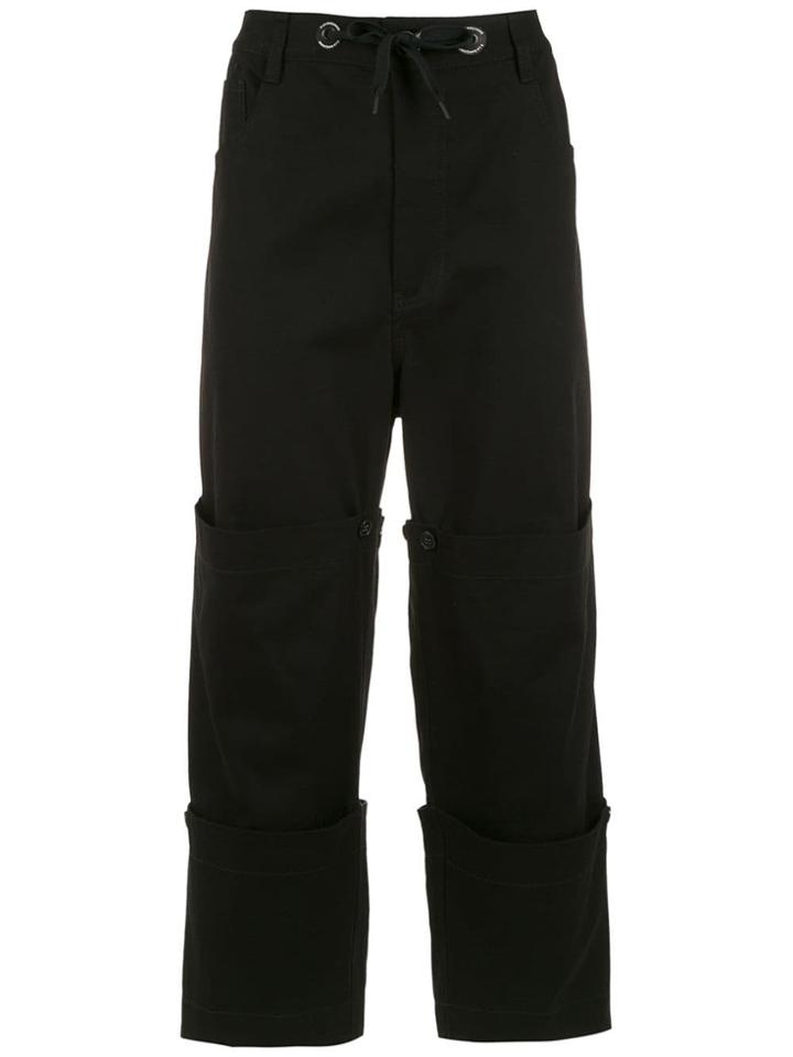 À La Garçonne Layered Trousers - Black