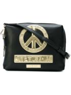 Love Moschino Gold-tone Peace Crossbody Bag