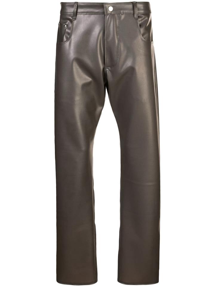 Arthur Avellano Latex Jean-style Trousers - Grey