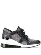Michael Michael Kors Wedge-heel Low Top Sneakers - Black