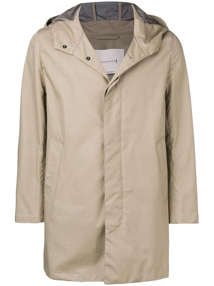 Mackintosh Fawn Cotton Storm System Hooded Coat Gm-007b/sh - Neutrals