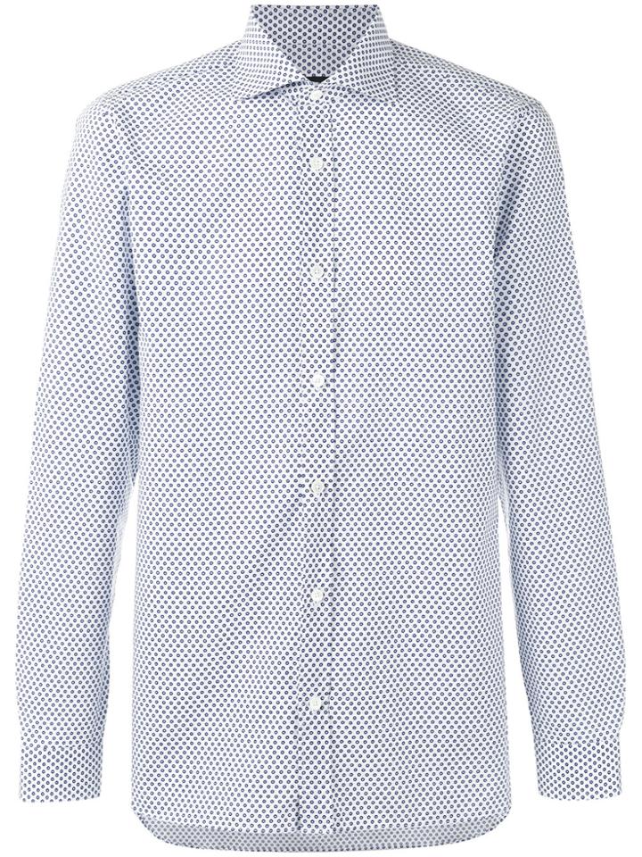 Z Zegna Floral Print Shirt - White